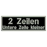 smartoutdoor Zweizeiliger, rechteckiger Wunschtextaufnäher Rec1-2. Zeile Kleiner - viele Farben und Größen (10x5cm)