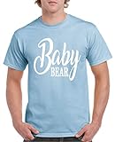 Comedy Shirts - Baby Bear - Herren T-Shirt - Hellblau/Weiss Gr. L
