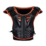 Dexinx Motorrad Rüstungs Weste Kind Sleeveless Straßen Fahrrad Kasten Rückenschutz stilvolle kühle Fahrrad Weste Schutz Orange Schwarz M