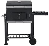 Tepro Toronto Holzkohlegrill Click, anthrazit/edelstahl, 115 x 67 x 107 cm, Modell 2018