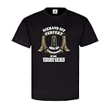 Niemand ist Perfekt Aber als Stabsfeldwebel ist Man verdammt nah dran Wappen Emblem Zeichen T-Shirt #20533, Größe:XL, Farbe:Schw