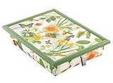 Andrews Living Knietablett mit Blumen/Laptray Natur (Secret Garden)