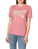 Superdry Womens Workwear Graphic Tee T-Shirt, Dusty Rose, S