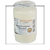 KiesKönig Bolsius Kompositions Öl-Lichter, Nr.3 Weiss Grablicht Grabkerze Grablaterne 20 Stück