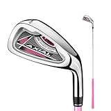 Junior Golf Sand Wedge Kids Golf Club #7 Golf Irons Clubs, Carbon Shaft, Zinc Alloy Rod Head, Right Handed 26' 28' 30' for 3-12 Boys Girls (rosa für Mädchen,26inch for 3-5Y)