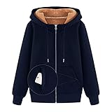 Mymyguoe Warm Parka Winterjacke Fleecejacke PlüSchmantel Wintermantal Kapuzenjacke Winter Schwarz PlüSchjacke Winterparka Winterjacken Damen Lang ÜBergangsmantel ÜBergangsjacke Pelzjack