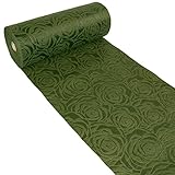 Dekolor® 56-300-5-29 Waterproof Table Runner with Lotus Effect Olive Green 300 mm Width 5 m R