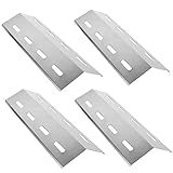 Well GRILL 4-Pack Flavorizer Bars, Edelstahl Heat Plate, BBQ Grill Wärme Zelt, Flamme Tamer für Barbecue Gas Grill, Campingaz, Char-Broil, Landmann und andere Modell Grills (41cm x 14cm)