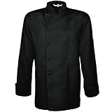 GREIFF 5580 Herren Kochjacke Cuisine Basic - Schwarz - Size: L