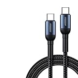 SFF Verlängerung Typ C zum Typ C Kabel USB- Typ C 100W Ladekabel Nylon- geflochtenes USB- Typ C- Kabel mit USB-C- Schnittstelle kompatibel Verlängerungskabel (Color : Black, Größe : 2m)