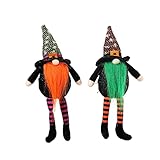 MJGkhiy Halloween Glühender Deko Wichtel, Wichtel Zwerg Figuren, Wichtel Zwerg Figuren, Schwedische Wichtel Doll für Kinder Familie Halloween Zwerg Plüsch Deko Zwerg Puppe Gesichtslose Puppe Zwerg
