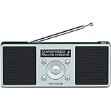 TechniSat DIGITRADIO 1 S - tragbares Stereo DAB Radio mit Akku (DAB+, UKW, FM, Lautsprecher, Kopfhörer-Anschluss, Favoritenspeicher, OLED-Display, 2 W RMS) silber/schw