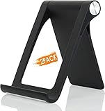 DN-Technology Handy-Ständer für Schreibtisch, Tablet-Halter, Tisch-Ständer, Multi-Winkel, Handyhalterung, kompatibel mit allen iPhone 12 11 XS Max XR X 8 7 6S Plus für iPod iPad Ständer [2 Stück]