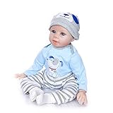 22'Reborn Baby Doll Weiches Silikon Lebensechte Reborn Boneca 55Cm Touch Echtes Lächeln Junge Spielzeug Geschenk Mädchen Spielzeug