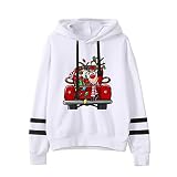 Weihnachten Sweatshirt Damen Damen-Pullover, weinrot leinen-Shirt Casual Shirt Leichter Pullover Damen Damen Pulli Langarm t-Shirts Damen fillamoda Strickjacke Tunik