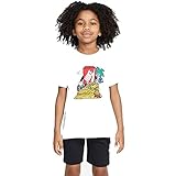 Nike T-Shirt Boxy AM90 Sand Castle, für Kinder, Weiß mit abgenutztem Design, weiß, 3-4 J
