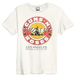 Guns N Roses 'Vintage Bullet' (Natural) T-Shirt - Amplified Clothing (Large)