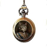 Steampunk Katze Taschenuhr Halskette Katze Schmuck Katze Taschenuhr Halskette Steampunk Katze Vintage Charm Schmuck Glas Foto Schmuck