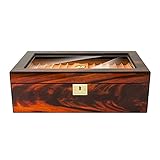 Humidor Aus Zedernholz Elektronischer Feuchtigkeitshumidor Humidor Mit Großem Fassungsvermögen Tragbarer Reisehumidor Für Herren Humidor Leichte Luxus-Zigarren-Geschenkbox