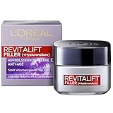 L'Oréal Paris Hyaluron Tagespflege, Revitalift Filler, Anti-Aging Gesichtspflege, Anti-Falten und Volumen, Mit Hyaluronsäure, 50