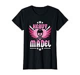 Damen Heavy Mädel T-Shirt | Metal Metalfan Rocker Biker Geschenk T-S