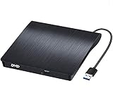 Externes CD/DVD Laufwerk USB 3.0, BEVA Tragbar CD/DVD-RW Brenner CD Laufwerk Plug and Play für alle Laptops Desktops unter Windows 7/8/10 und Mac OS für MacBook, MacBook Pro, MacbookAir, iM