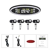 herommy Reifendrucküberwachungssystem TPMS Reifendruckerkennungssystem Autobatteriespannungserkennung Zweifarbiges Umgebung