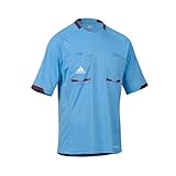 adidas Herren kurzärmliges Schiedsrichter Trikot Referee 12, Columbia Blue/Purple Beauty F10, XL, X19638