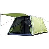 ACEACE Automatisches Zelt mit Zwei Schlafzimmern 4-5-8 Personen Doppelschicht Anti-Rain Beach Multiplayer Outdoor Campingzelt mit großem R