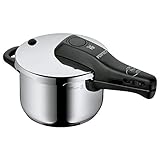 WMF Perfect Schnellkochtopf Induktion 2,5l, Dampfkochtopf, Cromargan Edelstahl poliert, 2 Kochstufen, Einhand-Kochstufenreg