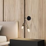 OJOS Jahrgang Schwarz Modern Deko Hänge Pendelleuchte Kronleuchter Deckenleuchte Dartini - MR-662 HängeLampe Deko Wohnzimmerlampe Lampenfassung, 527ABY3102