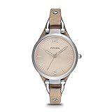 FOSSIL Womens Watch Georgia, 32mm case size, Quartz movement, Leather strap