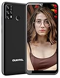 OUKITEL C23 PRO Handy ohne Vertrag 5000mAh Akku Quad Kamera Helio P22 Octa-Core 6,53' HD+ Display 4GB RAM Dual SIM Android 10 64GB bis zu 256GB erweiterbar Face ID/Touch ID OUKITEL Smartphone(Schwarz)