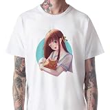 Tohru Honda Fan Art Fruits Basket Anime Holding Ginger Cat Kyo T-Shirt Unisex für Männer Frauen Funshirt Merch, S, W