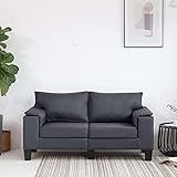 YOPOTIKA Sofa Zweisitzer Ecksofa Couch Polstersofa Loungesofa Sitzmöbel Polstermöbel Designsofa Wohnzimmersofa Schlafsofa 2-Sitzer-Sofa Dunkelgrau S