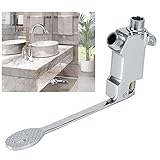 Kuuleyn Bodenfußpedalventil, G1/2 Wasserhahn, Einzelfußventil, Gewinde, Kupfer, Bodenmontage, Fußpedal, Ventil, Zubehör für Badezimmer, Waschbecken, W
