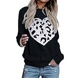 ZYUD Pullover Damen Causal Pullover Strickpullover Langarm Lose Pulli Oberteile Damen Strickpullover Casual Pullover Warm Oberteil Tops Streifen Sweater Elegant Herbst Winter Sw