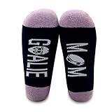 MYSOMY Hockey Torwart Mama Socken Hockey Mama Socken Eishockey Geschenke für Torwart Mama Gr. 42,