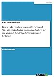 Lineares Fernsehen versus On-Demand. Was ein verändertes Konsumverhalten für die Zukunft beider Verbreitungswege b