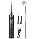 Zahnreinigung Set, ElectriBrite Zahnreinigungsset für Pflege von Zahn zuhause, 2 Köpfe und 5 Modus, USB-Wiederaufladb