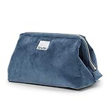Elodie Details Kulturbeutel/Kosmetiktasche Zip&Go aus Samt mit Breite Öffnung - Tender Blue, B