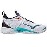 Mizuno Unisex Wave Momentum 2 Volleyball-Schuh, White/Legion Blue/Ceramic, 42.5 EU