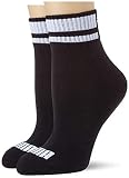 PUMA Unisex-Child Junior Clyde Quarter (2 Pack) Socks, Black, 35-38 (2er Pack)