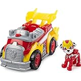 PAW Patrol Mighty Pups Super Paws Feuerwehrauto mit Marshall-Figur (Basic Themed Vehicle)
