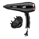 Babyliss Cordkeeper 2000 Ionic-Haartrockner D373E, einzigartige Kabeleinzugsfunktion Im Griff, 2000 Watt schw