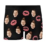 Individuelle Gesichtsboxer, personalisierte lustige Gesichtsboxer-Slip, personalisierte Freundinnen-Gesichts-Slip, Unterwäsche für Männer, Freund, Design 3, M