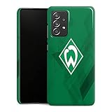 DeinDesign Premium Case kompatibel mit Samsung Galaxy A52s 5G Smartphone Handyhülle Hülle glänzend SV Werder Bremen Wappen Offizielles Lizenzproduk