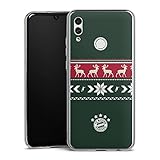 DeinDesign Hard Case kompatibel mit Huawei Honor 10 Lite Schutzhülle transparent Smartphone Backcover FC Bayern München Weihnachten FCB