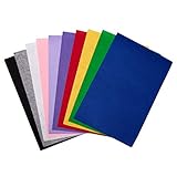 ZADAWERK® Filzmatten Set zum Basteln und Nähen- 1 mm, dünn - 20 x 30 cm - 10 Farben - 60 Bögen F