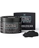 COCOBAE ® Teeth Whitening - Aktivkohle Pulver Aus Kokosnuss Kohle Für Weiße Zähne – Natürliche Zahnaufhellung - Aktivkohle Zähne - Zähne weisser machen - Activated Charcoal Pow